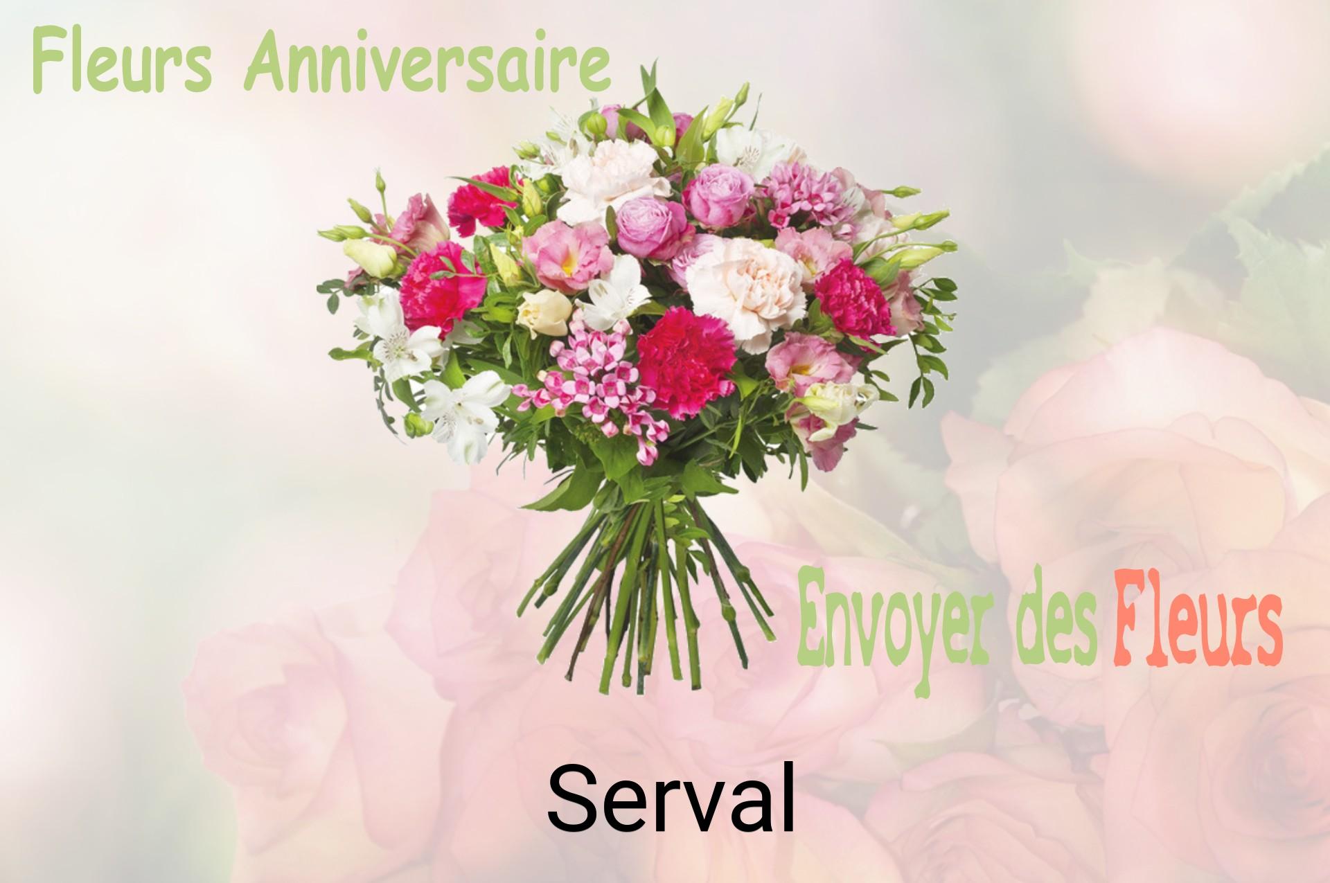 Bouquet de fleurs d’anniversaire livré à Serval